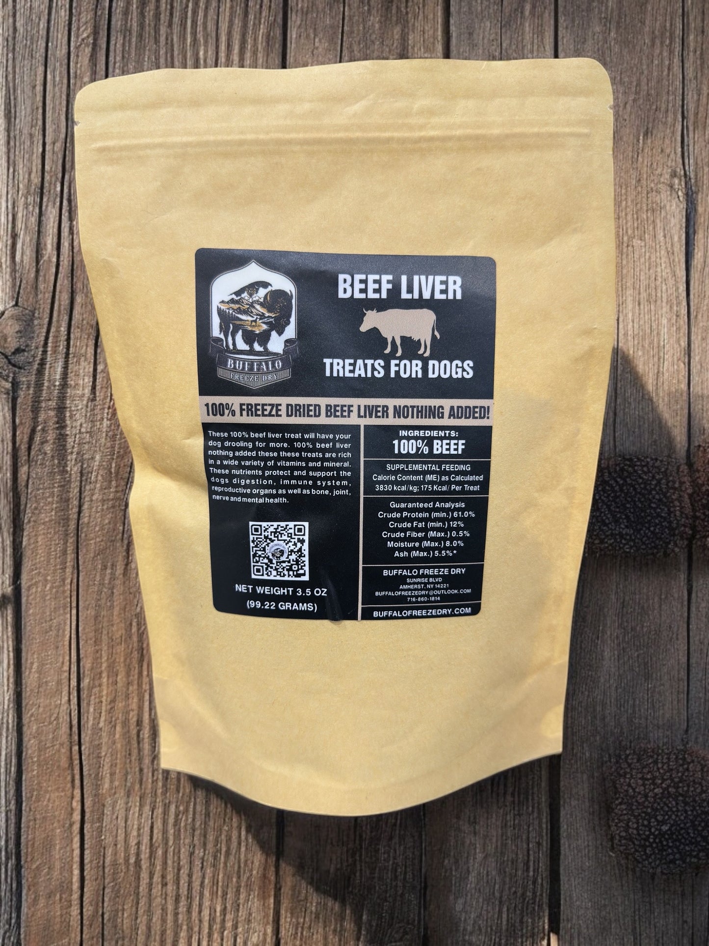 3.5oz, Beef Liver Treats